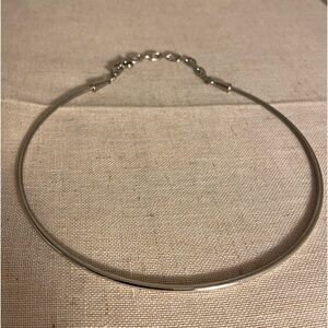 C 1946 Choker necklaceSilver Smooth boho retro style Charming Charlie